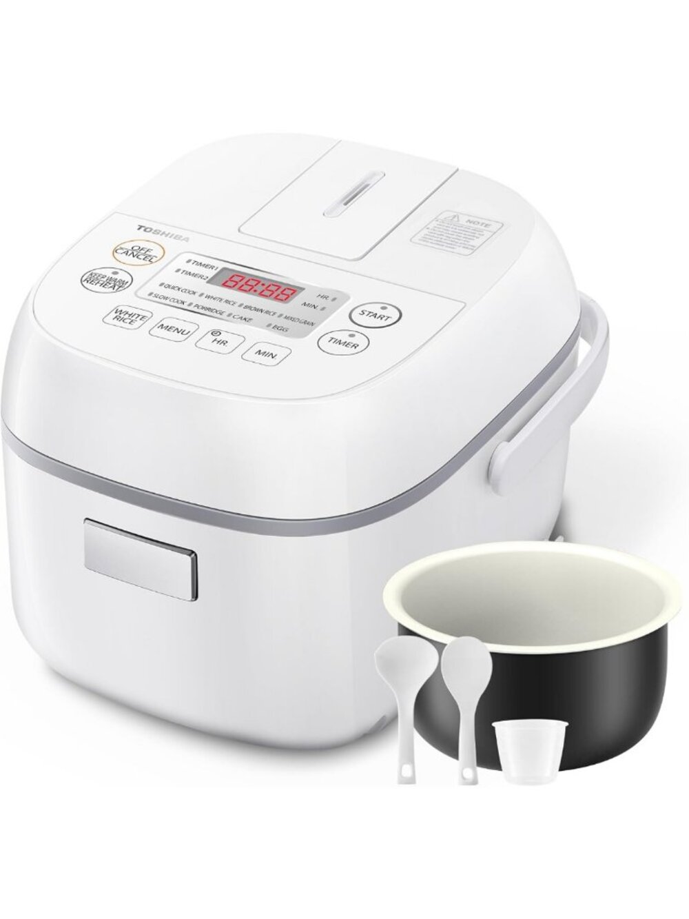 Compact Mini Rice Cooker, 3-Cup Capacity for 1-3 People, Steamer & Warmer, Fuzzy